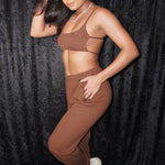 GEM 2-PC SWEATSUIT SET - CHOCOLATE - BrittnieBillions