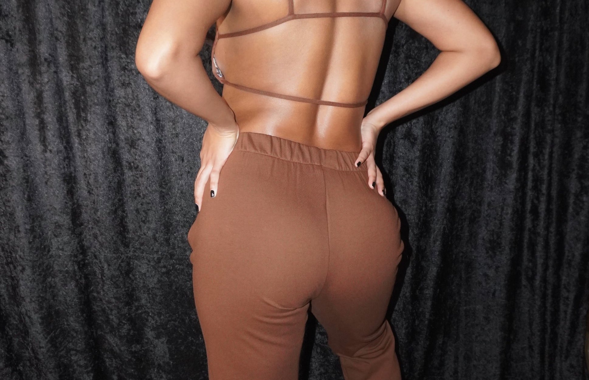GEM 2-PC SWEATSUIT SET - CHOCOLATE - BrittnieBillions