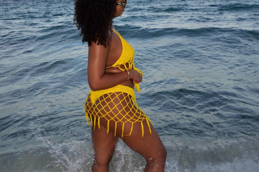 CHANEY CROCHET SET - YELLOW - BrittnieBillions