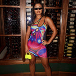 HARLOW MINI DRESS - MULTICOLOR - BrittnieBillions