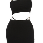 GRETCHEN 2-PC SKIRT SET - BLACK - BrittnieBillions Miami clubwear club sexy nightlife florida fashion style stylish fashionista party fun 305 vacation LIV 