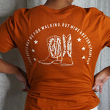 CHARLOTTE "YOUR BOOTS MAY BE FOR WALKING, BUT MINE ARE FOR KICKING ASS" TEE - BrittnieBillions