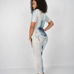KAYLI MULITCOLOR DRESS - WHITE & BLUE - BrittnieBillions