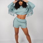 ERICA FRINGE SET - SKY BLUE - BrittnieBillions