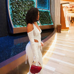 KYLIE RUCHED TOP - WHITE - BrittnieBillions Miami clubwear club sexy nightlife florida fashion style stylish fashionista party fun 305 vacation LIV 