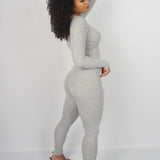 JAYLA JUMPSUIT - GREY - BrittnieBillions