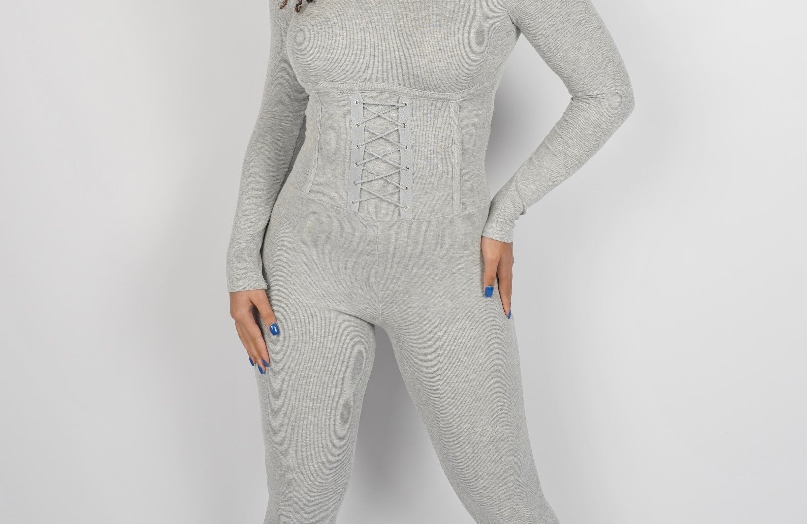 JAYLA JUMPSUIT - GREY - BrittnieBillions