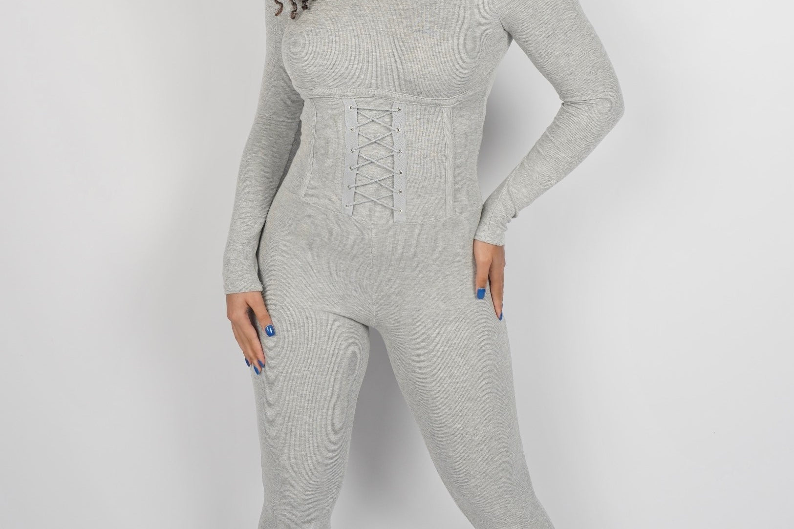 JAYLA JUMPSUIT - GREY - BrittnieBillions
