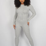 JAYLA JUMPSUIT - GREY - BrittnieBillions