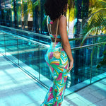 DRAYA TROPICS DRESS - AQUA (MULTICOLOR) - BrittnieBillions