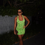 DAPHNE MINI DRESS - GREEN - BrittnieBillions