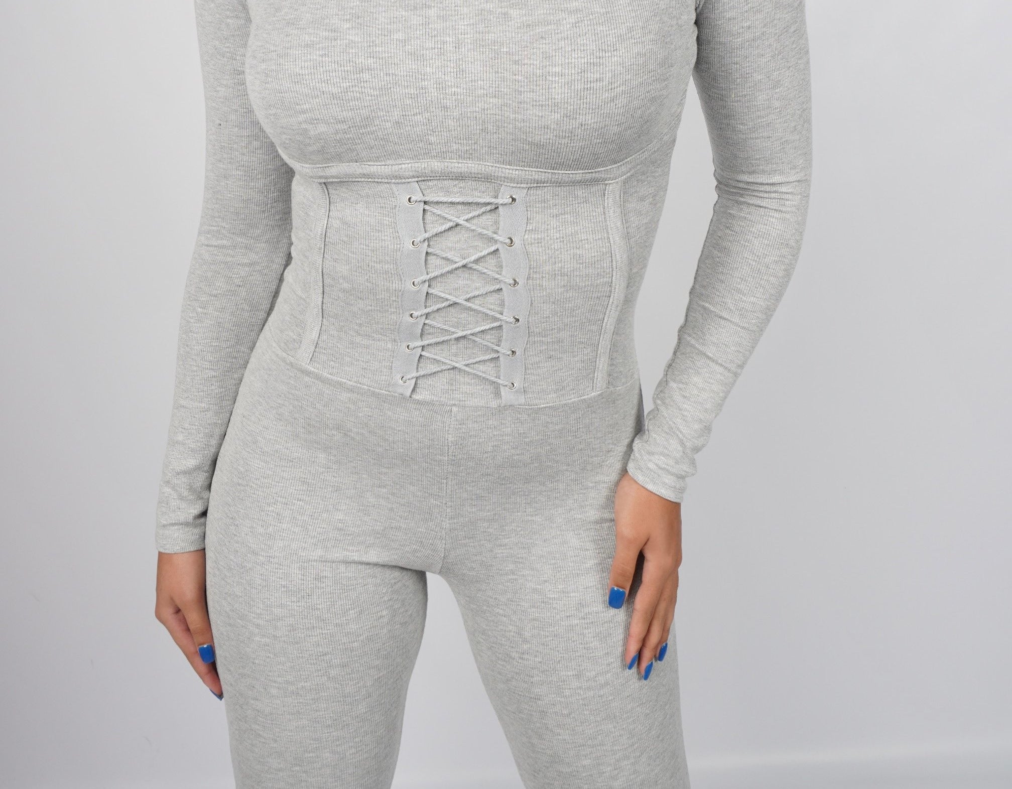 JAYLA JUMPSUIT - GREY - BrittnieBillions