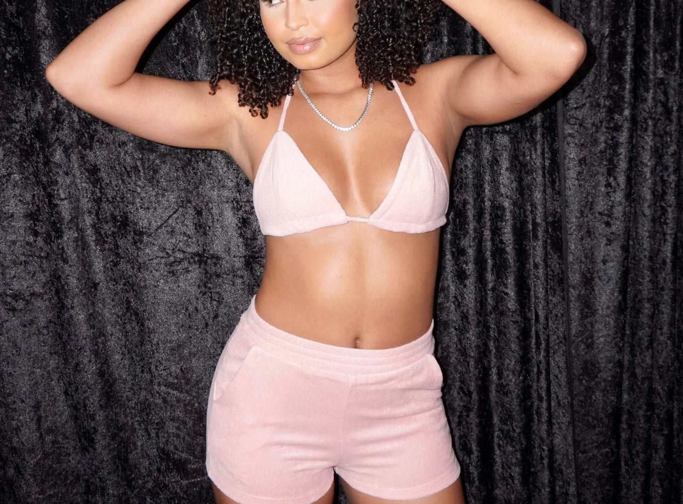 ACE 2-PC SHORT SET - BABY PINK - BrittnieBillions Miami clubwear club sexy nightlife florida fashion style stylish fashionista party fun 305 vacation LIV 