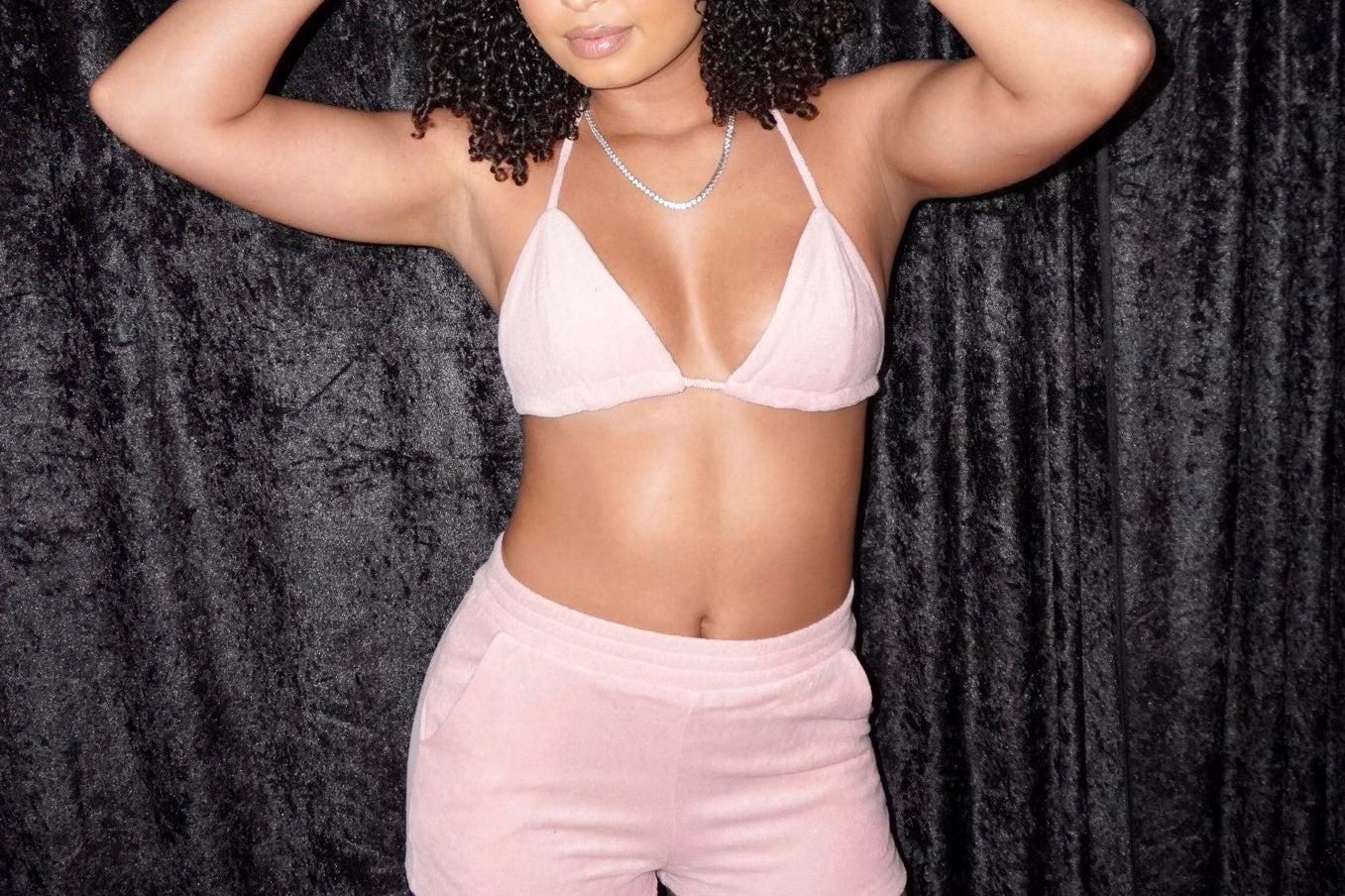 ACE 2-PC SHORT SET - BABY PINK - BrittnieBillions Miami clubwear club sexy nightlife florida fashion style stylish fashionista party fun 305 vacation LIV 