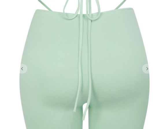 DANIELLA BIKER SHORTS - MINT - BrittnieBillions