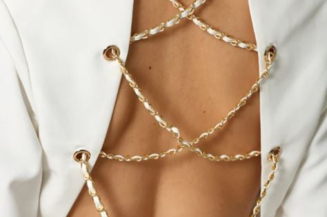 KENZY BLAZER - WHITE - BrittnieBillions