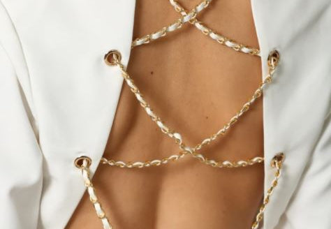 KENZY BLAZER - WHITE - BrittnieBillions