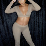 GEMMA 2 PC LEGGING SET - NUDE - BrittnieBillions
