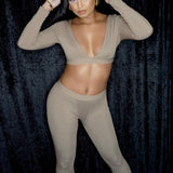 GEMMA 2 PC LEGGING SET - NUDE - BrittnieBillions