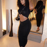 GRACIE  DRESS - BLACK - BrittnieBillions