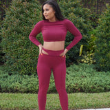 BAILEY 2-PC SET - BURGUNDY - BrittnieBillions Miami clubwear club sexy nightlife florida fashion style stylish fashionista party fun 305 vacation LIV 