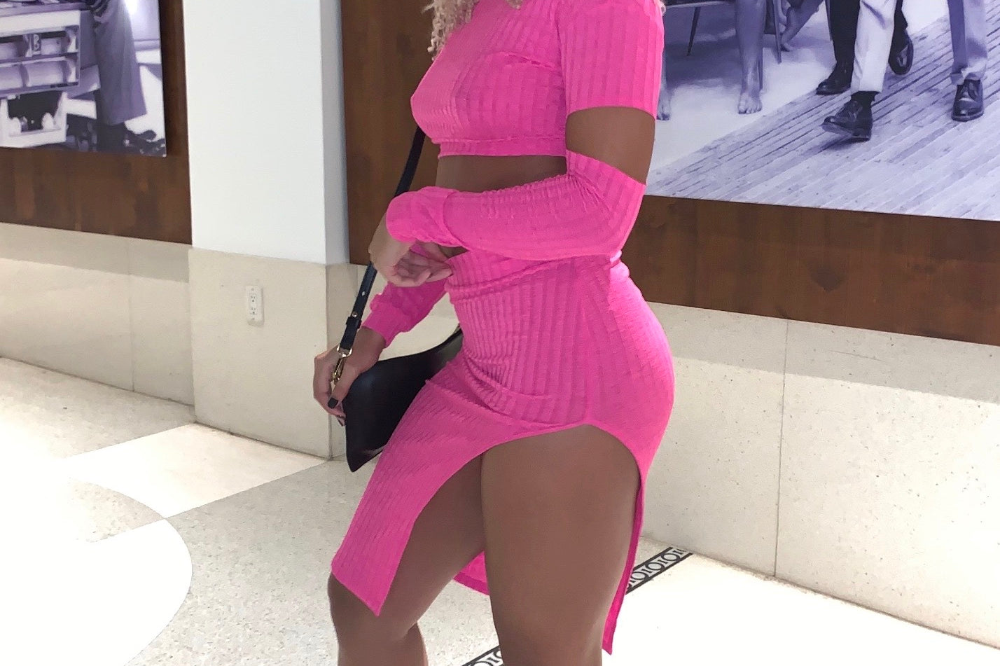 ARIA CUT OUT SET - PINK - BrittnieBillions Miami clubwear club sexy nightlife florida fashion style stylish fashionista party fun 305 vacation LIV 
