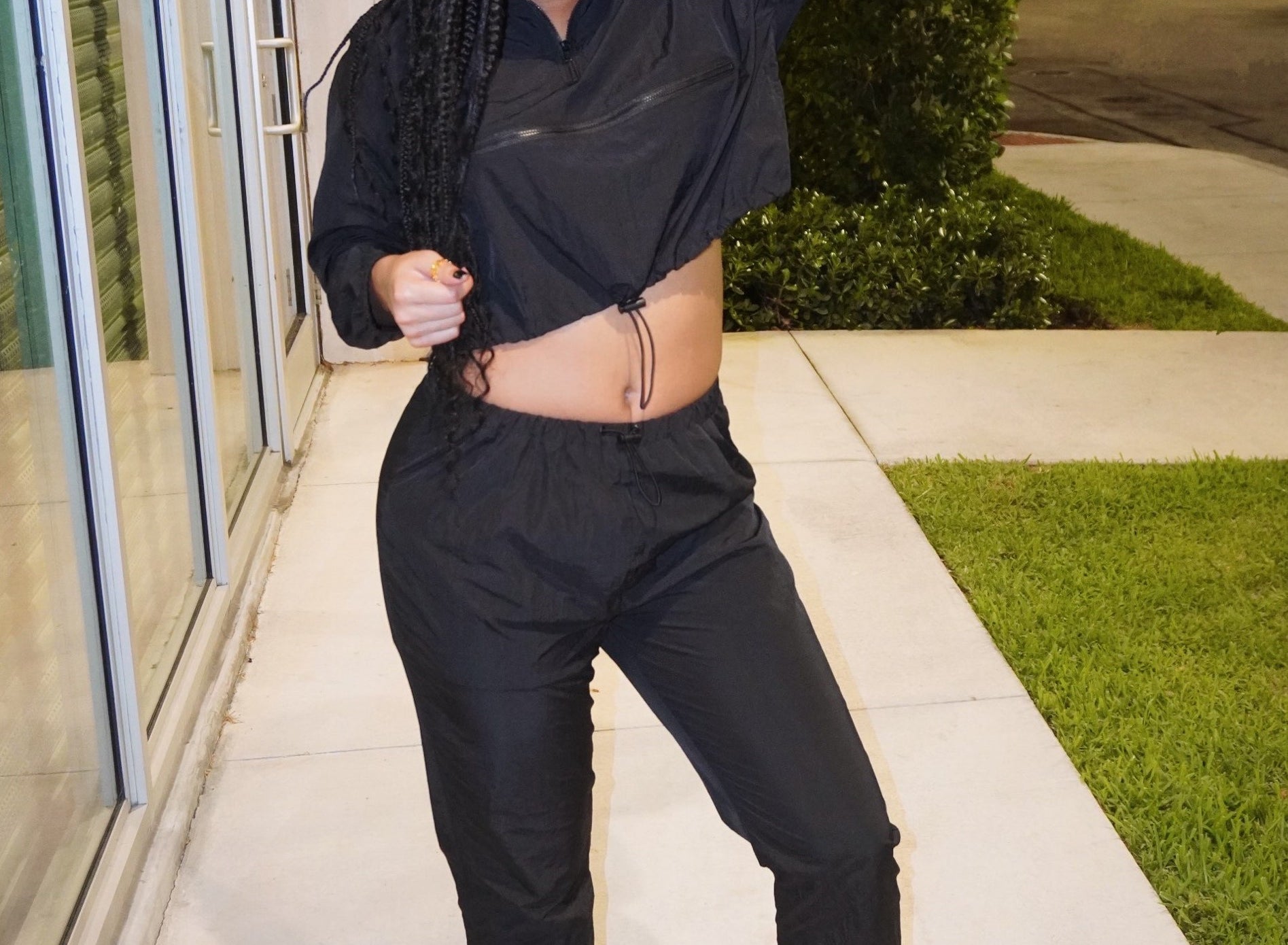 HALLE TRACK SET - BLACK - BrittnieBillions Miami clubwear club sexy nightlife florida fashion style stylish fashionista party fun 305 vacation LIV 