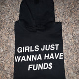 HAELY GIRLS JUST WANNA HAVE FUND$ HOODIE - BLACK - BrittnieBillions Miami clubwear club sexy nightlife florida fashion style stylish fashionista party fun 305 vacation LIV 