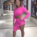 ARIA CUT OUT SET - PINK - BrittnieBillions Miami clubwear club sexy nightlife florida fashion style stylish fashionista party fun 305 vacation LIV 