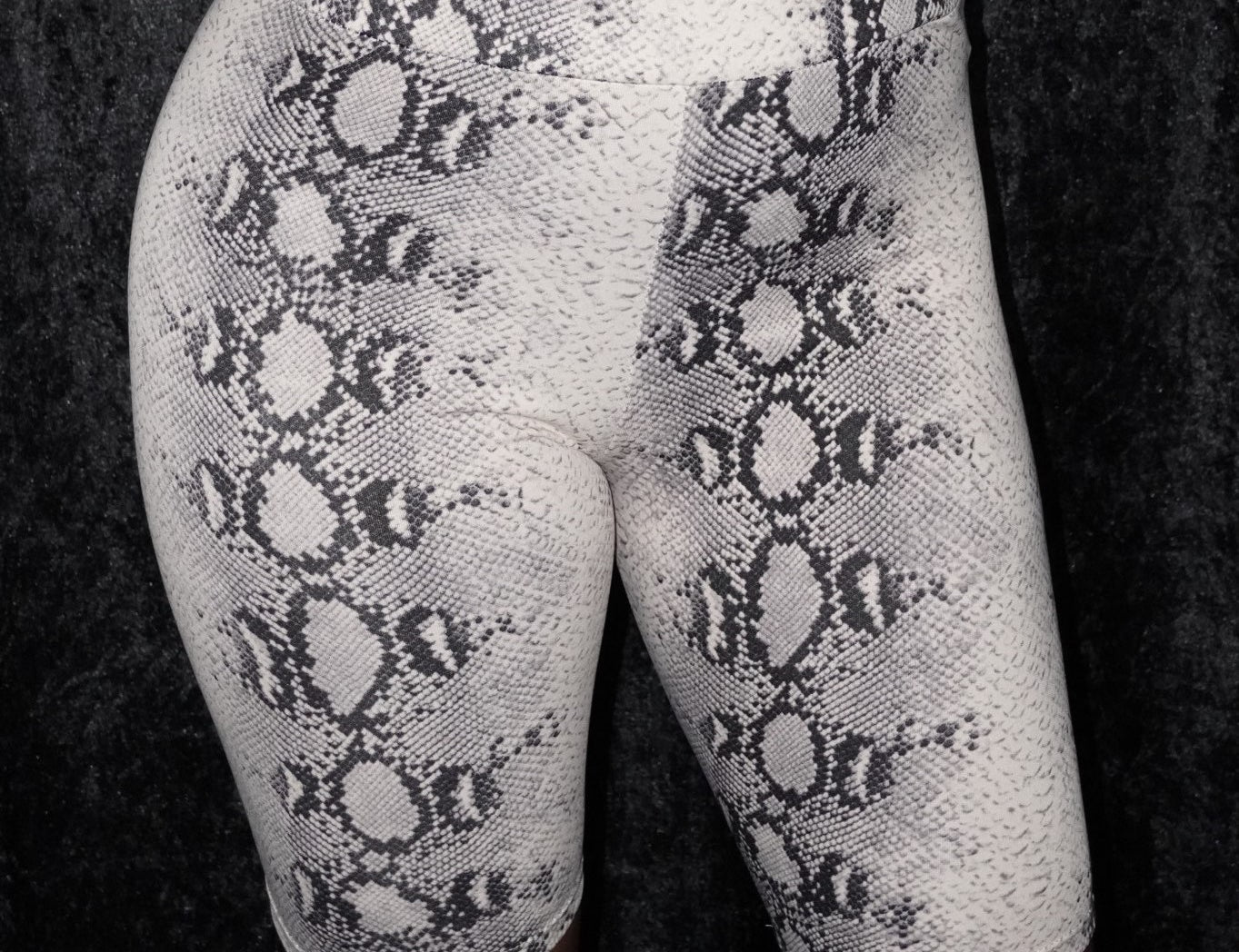 JOANA PYTHON BIKER SHORTS - BrittnieBillions Miami clubwear club sexy nightlife florida fashion style stylish fashionista party fun 305 vacation LIV 