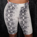 JOANA PYTHON BIKER SHORTS - BrittnieBillions Miami clubwear club sexy nightlife florida fashion style stylish fashionista party fun 305 vacation LIV 