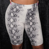 JOANA PYTHON BIKER SHORTS - BrittnieBillions Miami clubwear club sexy nightlife florida fashion style stylish fashionista party fun 305 vacation LIV 