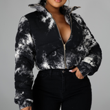 HELENA TIE DYE JACKET - BLACK - BrittnieBillions Miami clubwear club sexy nightlife florida fashion style stylish fashionista party fun 305 vacation LIV 