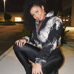 HELENA TIE DYE JACKET - BLACK - BrittnieBillions Miami clubwear club sexy nightlife florida fashion style stylish fashionista party fun 305 vacation LIV 
