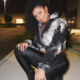 HELENA TIE DYE JACKET - BLACK - BrittnieBillions Miami clubwear club sexy nightlife florida fashion style stylish fashionista party fun 305 vacation LIV 