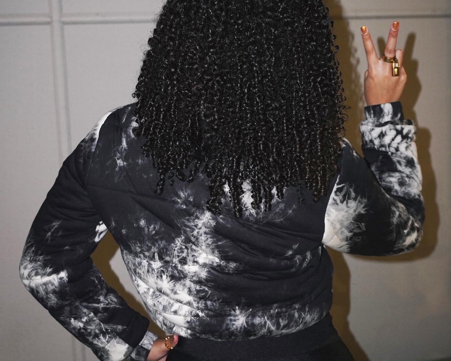 HELENA TIE DYE JACKET - BLACK - BrittnieBillions Miami clubwear club sexy nightlife florida fashion style stylish fashionista party fun 305 vacation LIV 